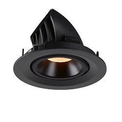 LED Deckeneinbauleuchte NUMINOS GIMBLE M, 2700K, 55, Schwarz