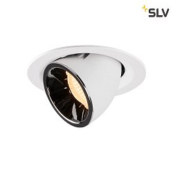 Plafonnier encastr NUMINOS GIMBLE M, chrome, blanche