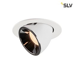 Plafonnier encastr NUMINOS GIMBLE L, chrome, blanche
