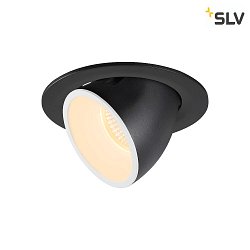 LED Ceiling recessed luminaire NUMINOS GIMBLE L, 3000K, 55, black/white