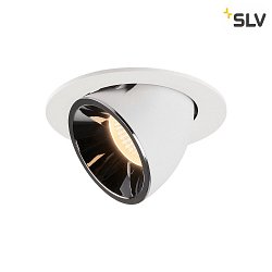 LED Ceiling recessed luminaire NUMINOS GIMBLE L, 3000K, 40, white/chrome