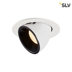 LED Ceiling recessed luminaire NUMINOS GIMBLE L, 3000K, 55, white/black