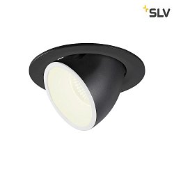LED Ceiling recessed luminaire NUMINOS GIMBLE L, 4000K, 55, black/white