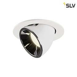 LED Ceiling recessed luminaire NUMINOS GIMBLE L, 4000K, 20, white/chrome