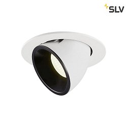 LED Ceiling recessed luminaire NUMINOS GIMBLE L, 4000K, 40, white/black