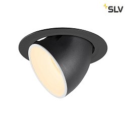 Plafonnier encastr NUMINOS GIMBLE XL, noir , blanche