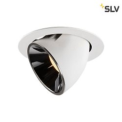 Plafonnier encastr NUMINOS GIMBLE XL, chrome, blanche