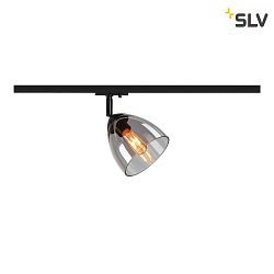 1-Phasen Strahler PARA CONE GL GU10, transparent, schwarz