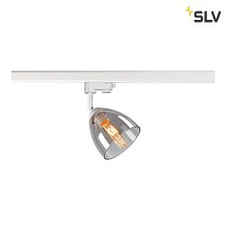 Projecteur triphas PARA CONE GL GU10 GU10 IP20, transparent, blanche