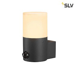 Wall luminaire GRAFIT, E27, round, sensor, anthracite