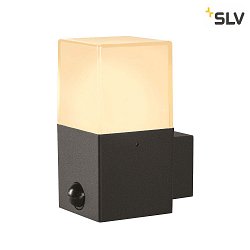 Wall luminaire GRAFIT, E27, square sensor, anthracite