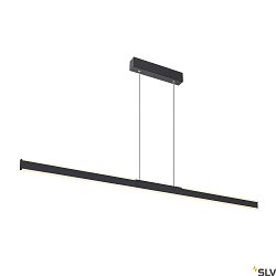 Luci a sospesione ONE LINEAR 140 PHASE UP/DOWN IP20, Nero dimmerabile