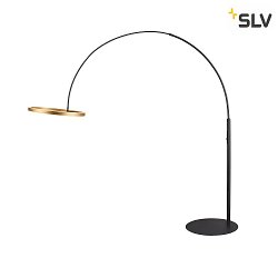Lampadaire ONE BOW FL haut bas, laiton, noir  gradable