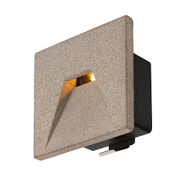 LED Outdoor Wandeinbauleuchte CONCRETO EL WING, 3,2W, 3000K, 45lm, IP65, grau