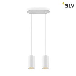 Pendelleuchte ASTO TUBE, IP20, zylindrisch, 2-flammig, 2x GU10 max. 10W, wei