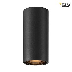 downlight ASTO TUBE cylindrical, rigid, surface-mounted version GU10 IP20, black dimmable
