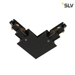 L-Verbinder fr S-TRACK 3-Phasen Einbauschiene, DALI, Erde rechts, schwarz