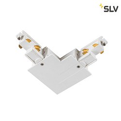 L-Verbinder fr S-TRACK 3-Phasen Einbauschiene, DALI, Erde rechts, wei