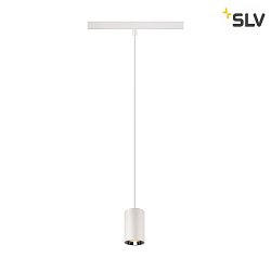 Luminaire  suspension NUMINOS XS TRACK 48V contrlable par DALI IP20, chrome, blanche gradable