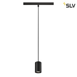LED Niedervolt-Schienen Pendelleuchte NUMINOS XS, 48V, 8.7W 4000K 40, DALI 2 dimmbar, matt schwarz