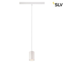 LED Niedervolt-Schienen Pendelleuchte NUMINOS XS, 48V, 8.7W 4000K 55, DALI 2 dimmbar, matt wei