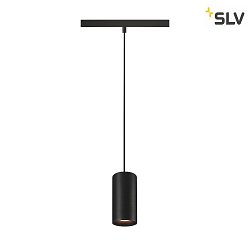 Luminaire  suspension NUMINOS S TRACK 48V contrlable par DALI IP20, noir  gradable