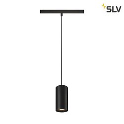 LED NV-Schienen Pendelleuchte NUMINOS S TRACK 48V, 20, 16W, CRI90, DALI, IP20, 3000K, 1060lm, schwarz/schwarz