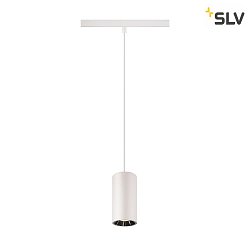 LED NV-Schienen Pendelleuchte NUMINOS S TRACK 48V, 20, 16W, CRI90, DALI, IP20, 3000K, 1050lm, wei/chrom
