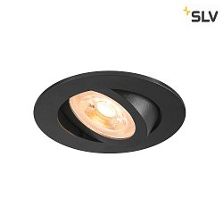 ceiling recessed luminaire NEW TRIA 68 round GU10 IP20, black