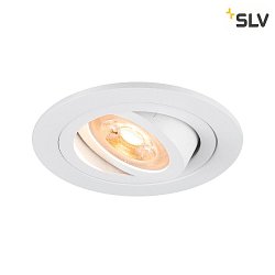 ceiling recessed luminaire NEW TRIA 75 round GU10 IP20, white