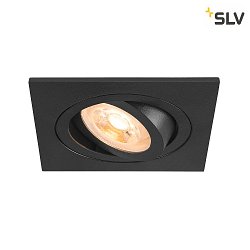 ceiling recessed luminaire NEW TRIA 75 square GU10 IP20, black