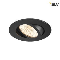 ceiling recessed luminaire NEW TRIA 68 round IP20, black dimmable