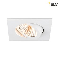 ceiling recessed luminaire NEW TRIA 68 square IP20, white dimmable