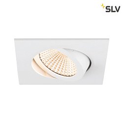 ceiling recessed luminaire NEW TRIA 68 square IP20, white dimmable