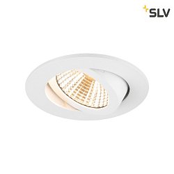 ceiling recessed luminaire NEW TRIA UNIVERSAL 68 round IP20, white dimmable