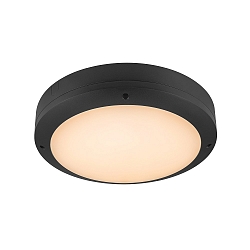LED Aufbauleuchte OUTDOOR BULKHEAD V 360, IP65 IK10,  36cm, mit Sensor, 20W 3000/4000/6500K 110, CRI 80, schaltbar, schwarz