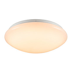 wall and ceiling luminaire SURFACE V 390 CCT Switch, switchable, multipower, cambered, wired through IP44, white 