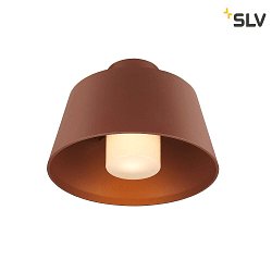 Plafonnier extrieur PHOTONI avec espaceur, conique E27 IP65, rouille gradable