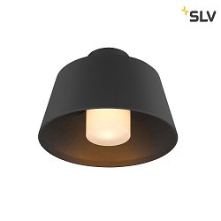 Plafonnier extrieur PHOTONI avec espaceur, conique E27 IP65, noir mat gradable