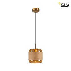 pendant luminaire PANTILO ROPE 20 E27 IP20, gold dimmable