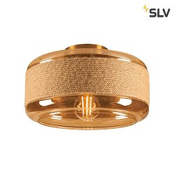 Wand-/Deckenleuchte PANTILO ROPE 27,  27cm, E27, gold