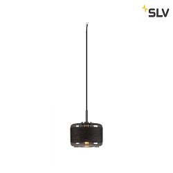 Luci a sospesione PANTILO ROPE 19 E27 IP20, argento dimmerabile