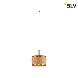 Luci a sospesione PANTILO ROPE 19 E27 IP20, oro dimmerabile