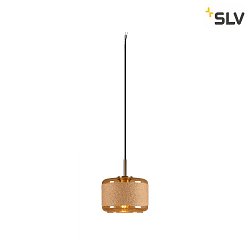 pendant luminaire PANTILO ROPE 19 E27 IP20, gold dimmable