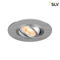 Plafonnier encastr NEW TRIA 75 XL rond GU10 IP20, aluminium