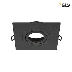 recessed ceiling ring NEW TRIA 75 XL square, black