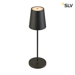 Lampe de table  accu VINOLINA TWO IP65, noir gradable