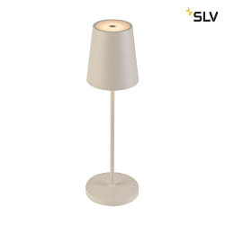 Lampe de table  accu VINOLINA TWO IP65, couleur sable gradable