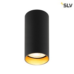 Downlight KAMI CL SINGLE cylindrique, rigide, version pour montage en surface GU10 IP20, or, noir mat gradable