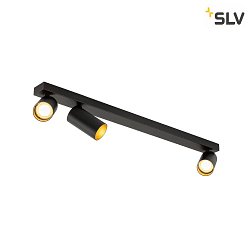 Plafoniera KAMI 3-Lampadine GU10 IP20, oro, nero